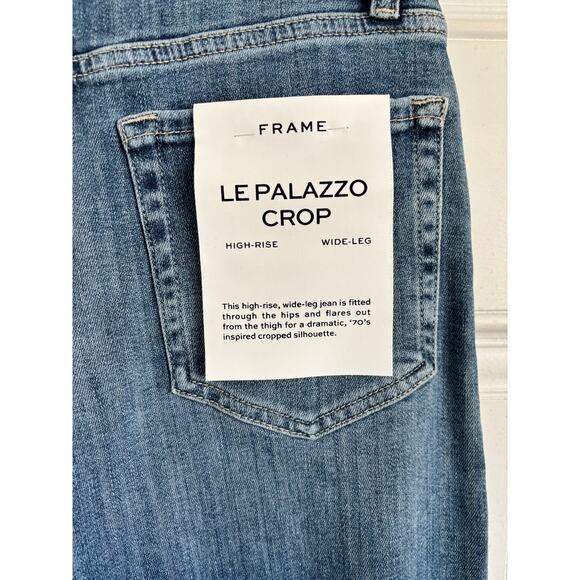 NWT Frame Le Palazzo crop high rise wide leg jeans - Picture 11 of 12